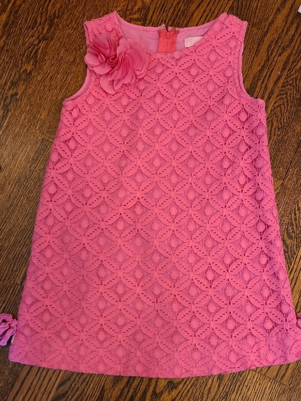 Lilly Pulitzer Bundle Girls Bright Pink & Multi Floral Casual Dress Small 4-5 - Picture 4 of 16